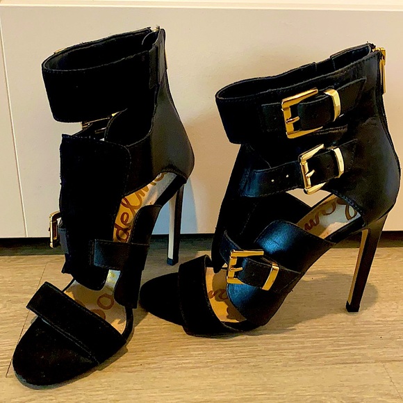 Sam Edelman Shoes - ❤️‍🔥 Sam Edelman: Stylish Buckle Sandal Mild Gladiator Heels. 🪖